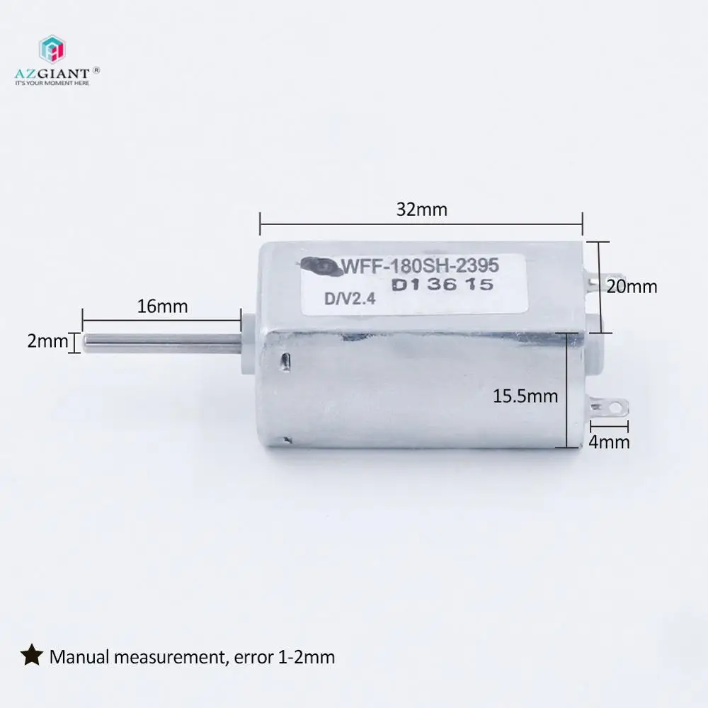 2 шт./лот, двигатель 180, FF-180PH-4017 двигатель DC4.0V для mabuchi, металлическая щетка, бесшумная высокоскоростная Бритва для волос cd-плеера - Название цвета: FF-180SH-2395