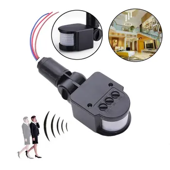 

Infrared Body Sensor LED Motion Sensor Outdoor Wall Mount Sensor Automatic Infrared PIR Movement Detector Light-Switch