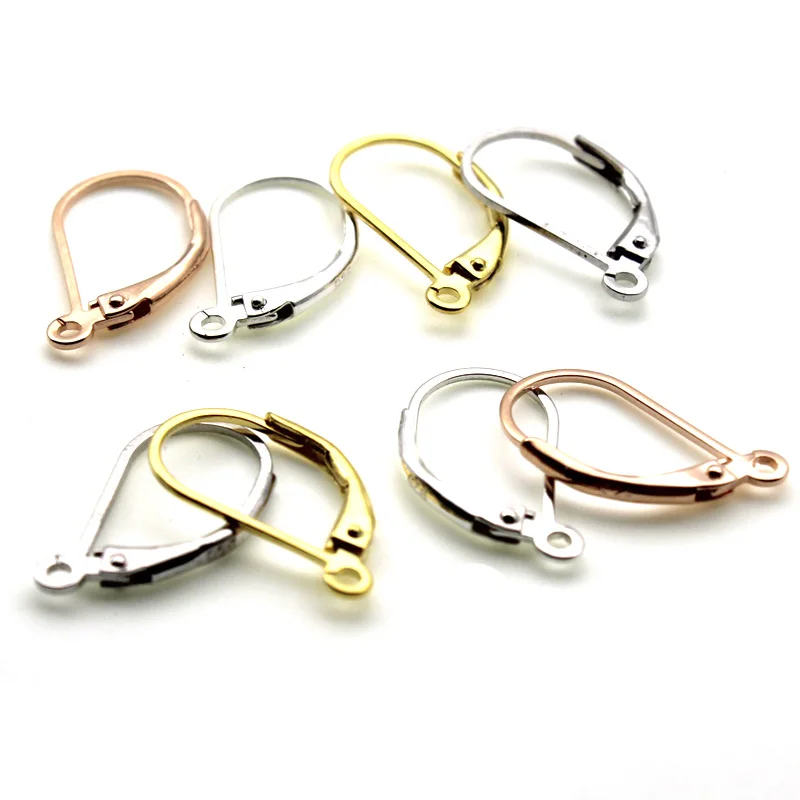 y manualidades Pendiente de Clip Mujer,20 Piezas Aretes Clips Bases Blanco con 20 Piezas Pendientes y Oro vemax.es