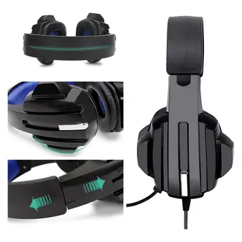 

TWISTER.CK Gaming Headset Stereo Surround Headphone 3.5mm Wired Mic For PS4 Laptop For Xbox one Gamer Headphone