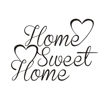 

Removable Sweet Home Wall Sticker Mural Decal Living Room Background Decoration Self-adhesive Wall Stickers Home Decor