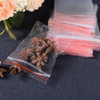 

100pcs/lot Small Zip Lock Plastic Bags Reclosable Transparent Jewelry/Food Storage Bag Kitchen Package Bag Clear Ziplock Bag