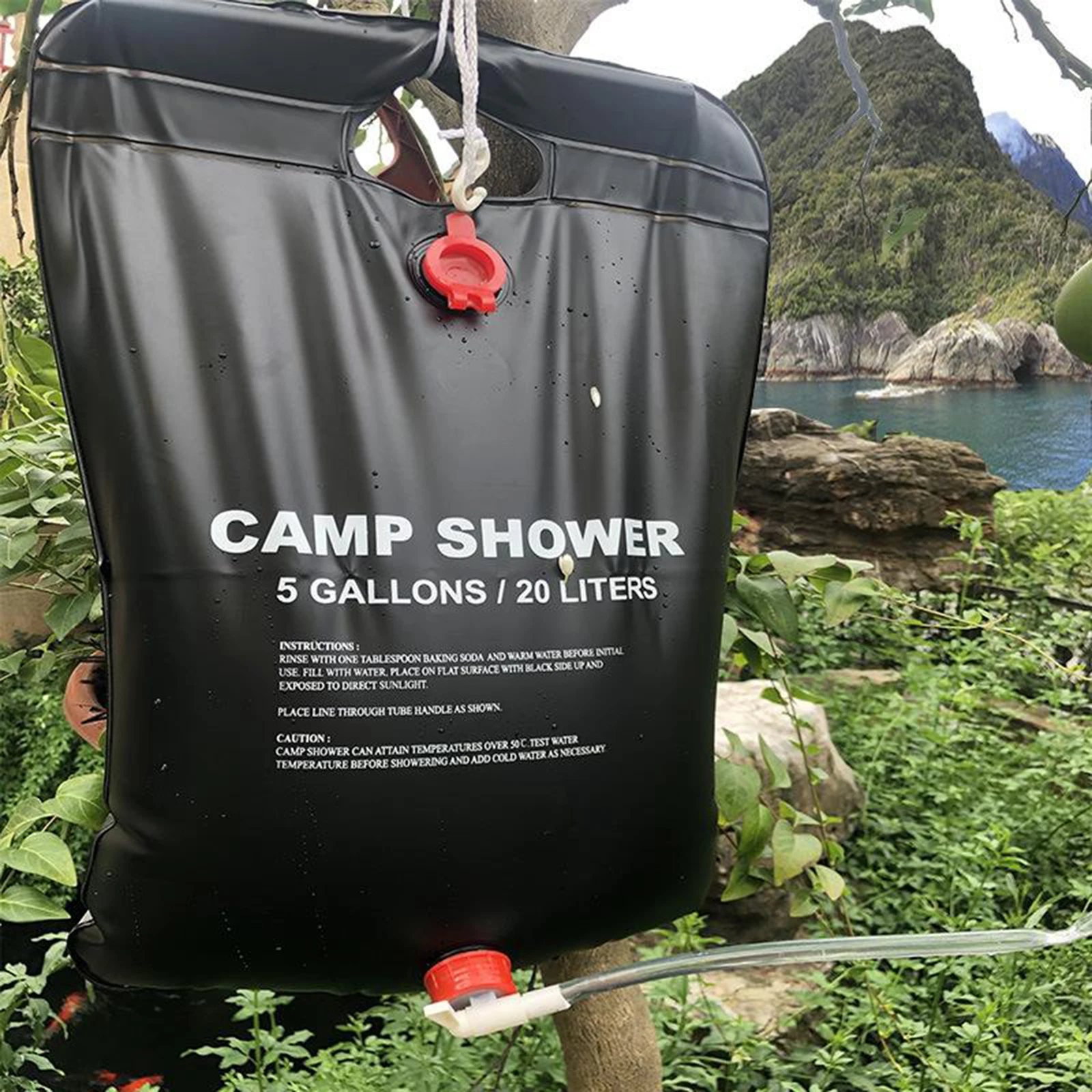 Folding Portable Bathing Bag water bottle bag for Outdoor Camping Traveling