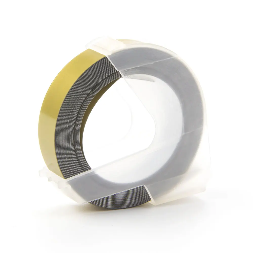White on Cold Absonic 9 мм Mixcolors Dymo 3D Пластик лента с тиснением для тиснения этикеток ПВХ этикетки Dymo 1610 12965 1880 1540 Motex E101 - Цвет: White on Cold