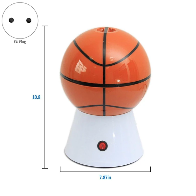 Электрический попкорн Поппер машина бытовой баскетбольной формы попкорн машина попкорн DIY Кукуруза Поппер детский подарок домашняя часть