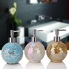 Мозаичная стеклянная эмульсионная пресс-бутылка вместительная гостиничная душевая комната для мытья рук жидкий шампунь для ванны