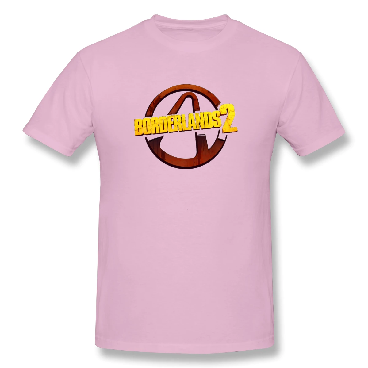 Borderlands 2 Text Casual O-Neck Men's Basic Short Sleeve T-Shirt 100% Cotton Tee Shirt Printed Borderlands 2 Text Casual O-Neck Men's Basic Short Sleeve T-Shirt 100% Cotton Tee Shirt Printed