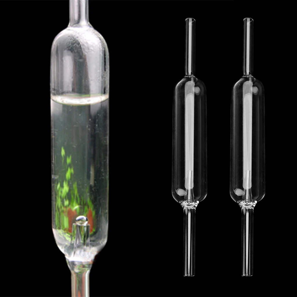 2x Aquarium Glass CO2 Bubble Counter Recorder for Fish Tank Planted Straight