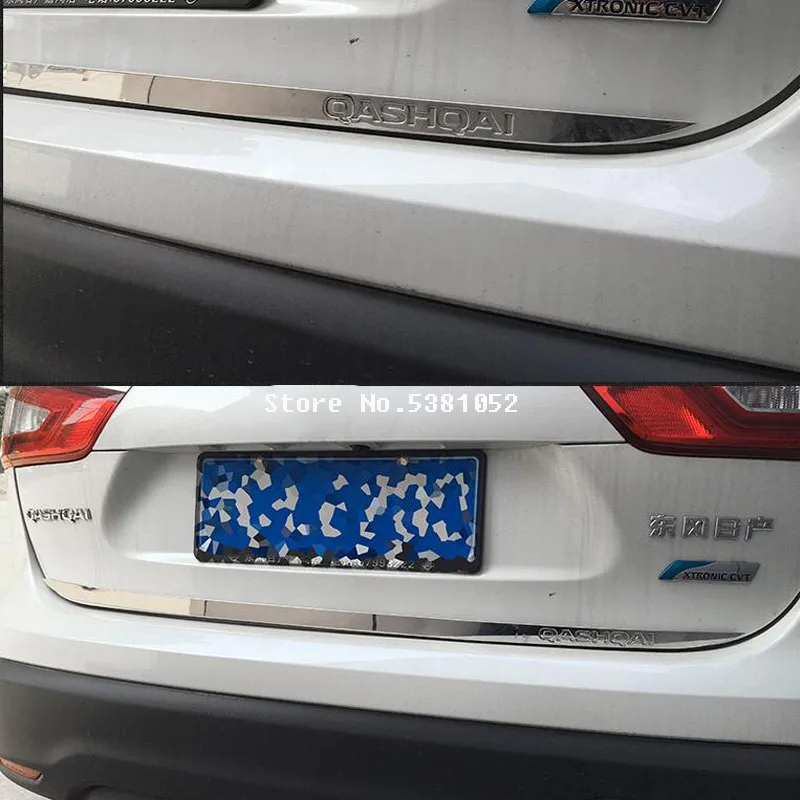 Автомобильная наклейка для Nissan Qashqai j11 2018 2019 2020 из нержавеющей стали задняя дверь