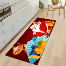 Ковер с изображением рождественского Санта-Клауса, мягкий напольный коврик для кухни, гостиной, столовой, спальни, декор n
