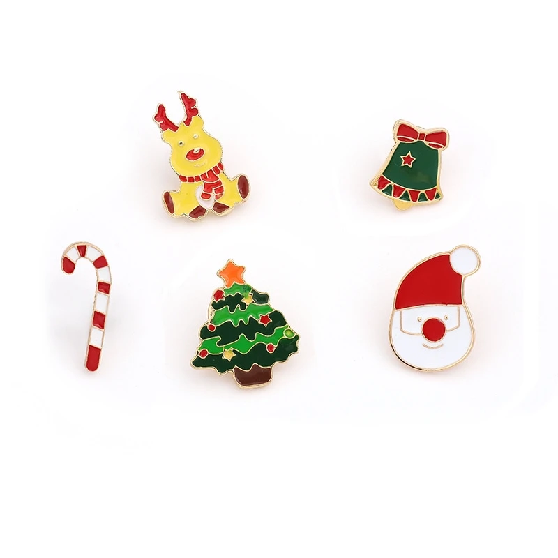 

Christmas Gift Acrylic Badges Pin Brooches Santa Claus Snowman Elk Pin for Kids T Shirt Sweater Coat Scarf Hat Decoration