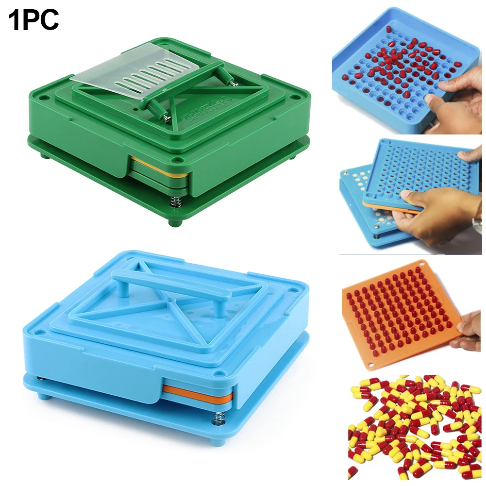  100 Holes Manual Capsule Filling Machine Pharmaceutical Board Fast Dispensers Encapsulator Food Gra
