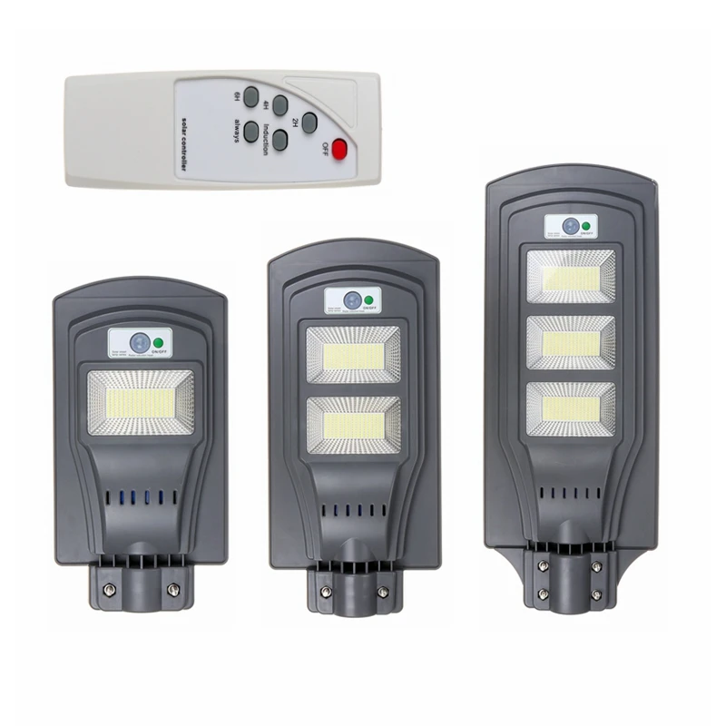 150/300/450LED сенсор панели солнечных батарей настенный уличный свет PIR движения лампа водонепроницаемый IP67 50 мм стержень для крепления для наружного освещения - Испускаемый цвет: Grey with Remote