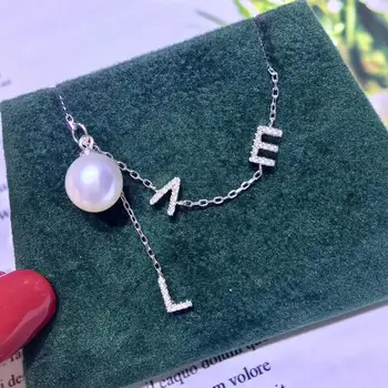 

Valentine Love 925 Sterling Silver Necklace Set Findings Jewelry Settings Mountings Parts for Akoya Edison Pearls, Coral, Jade