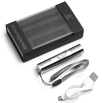 

Multifunction 3 In 1 Outdoor Mini Led Usb Charging Light Alloy Torch High Power Flashlight With Cigarette Lighter Flashlight