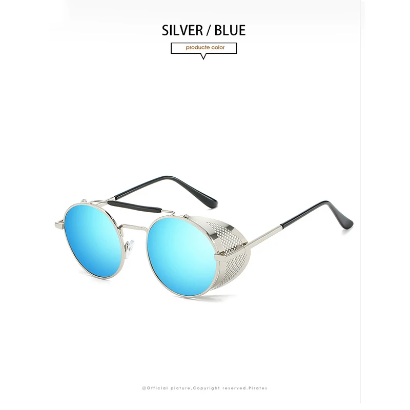 9 цветов Новые хорошие Omen очки в стиле стимпанк Косплей prop Devil Crowley прогулочные солнцезащитные очки - Цвет: 3