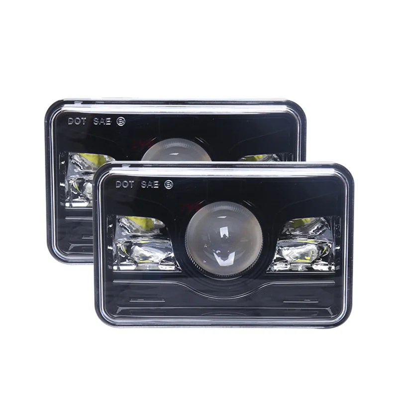 4X6 LED Headlight DRL Hi Low Beam Headlamp For Kenworth Peterbil Replacement H4651 H4652 Ford Chevrolet | Автомобили и мотоциклы