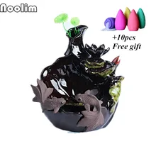 Дерьмо рыбы курильница для благовоний горелка Керамическая лотосов дыма Ладан держатель для Рожков столешница водопад ароматическая курильница