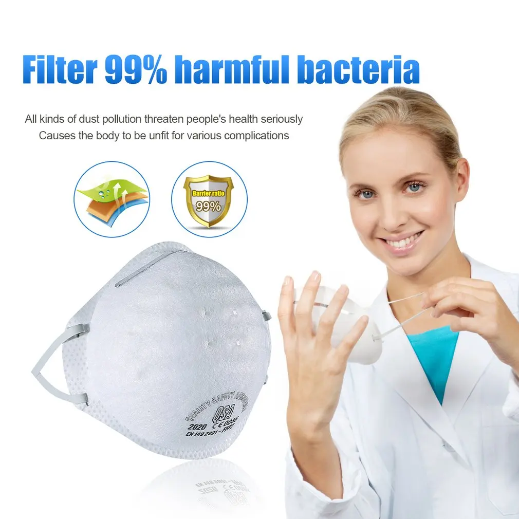 

Dust Mask Antivirus flu anti infection Particulate Respirator FFP2 Level Anti-fog PM2.5 Protective Mask Safety Masks