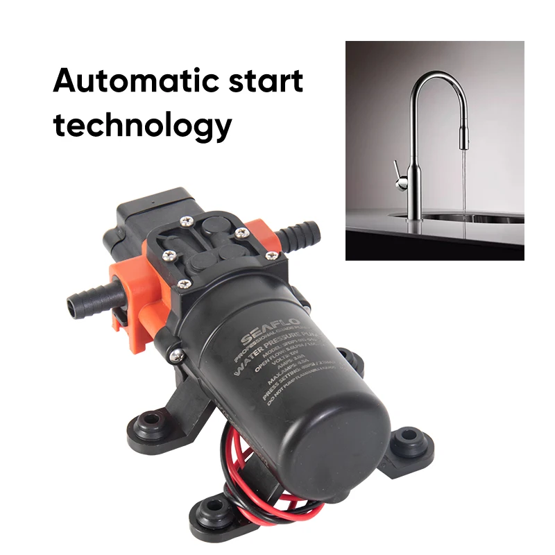 Marine Water Pump 12V Diaphragm Self Priming Pump for RV Caravan Boat Accessories