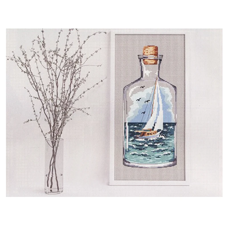 Sailboat in a Glass Bottle