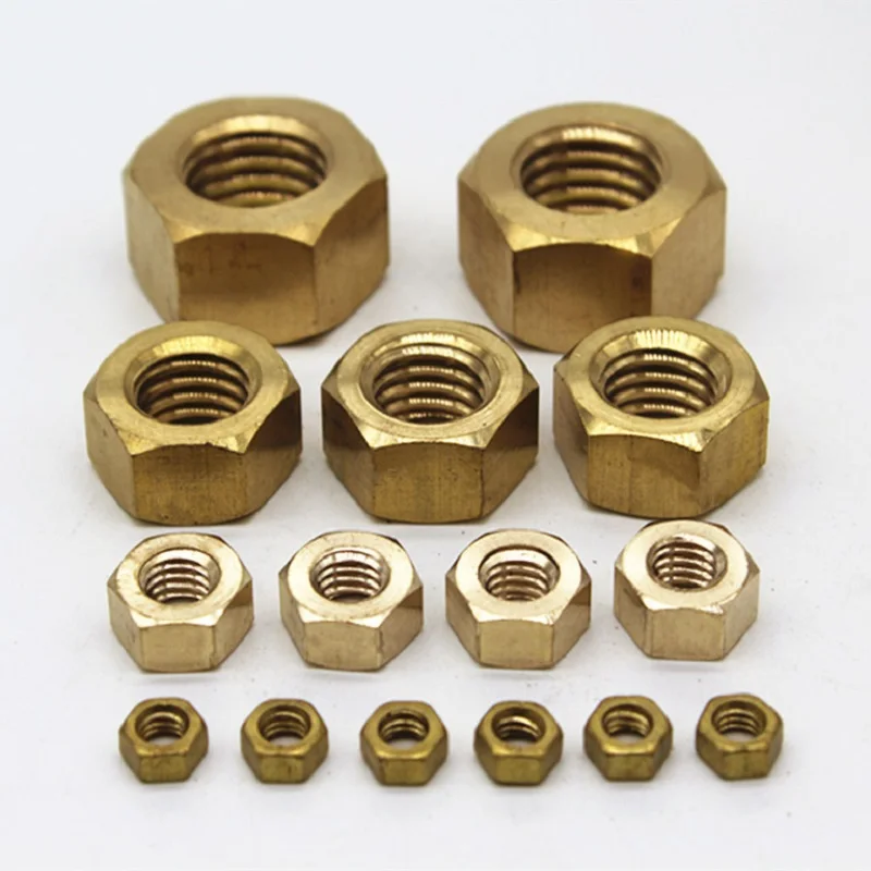 Brass hex nut -001