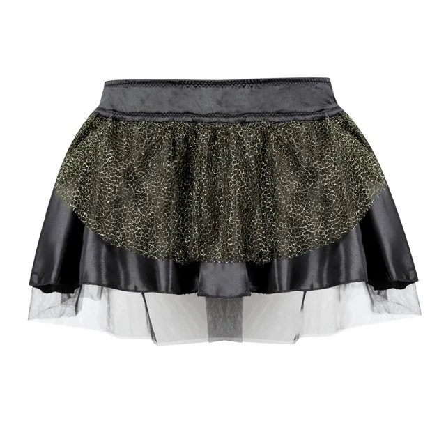 Women Sexy Mini Tutu Skirt Multilayer Mesh/Tulle/Lace/Floral Decoration Mini Pleated Skirts Fashion Dance Skirt Plus Size S-6XL 7024black