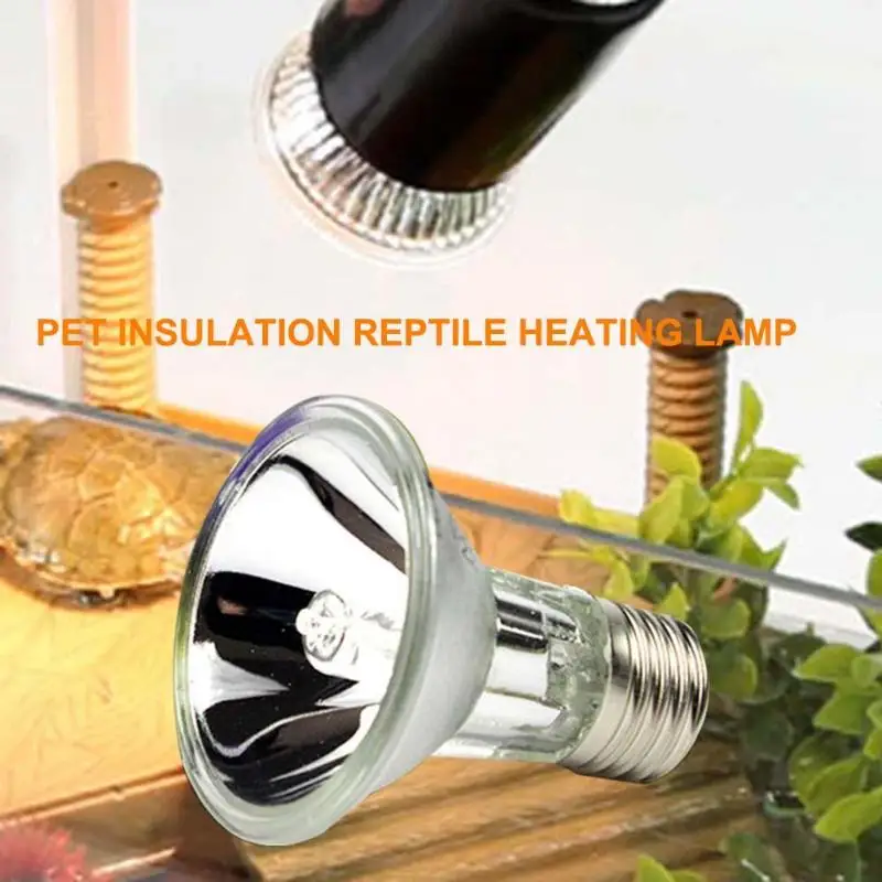 25/50W UVA and UVB Mini Heating Light 110V Turtle Basking Lamp Promoting Reptilian Growth Full Spectrum Pet Reptile