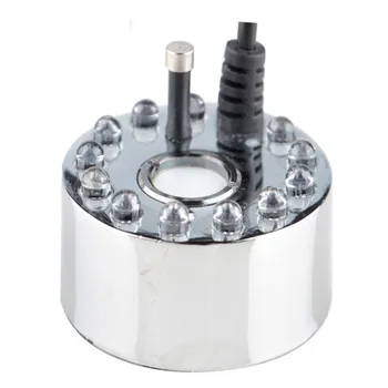 

12 color 16mm Ultrasonic Mist Maker Fogger Water Fountain Pond Atomizer Air Humidifier