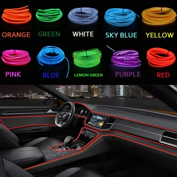 

Neon Car Lights Cold Light Flexible LED Strip Interior Lamp For Honda Accord 7 City Fit CRV Civic Jade HRV Mugen Jazz NC750X CRF