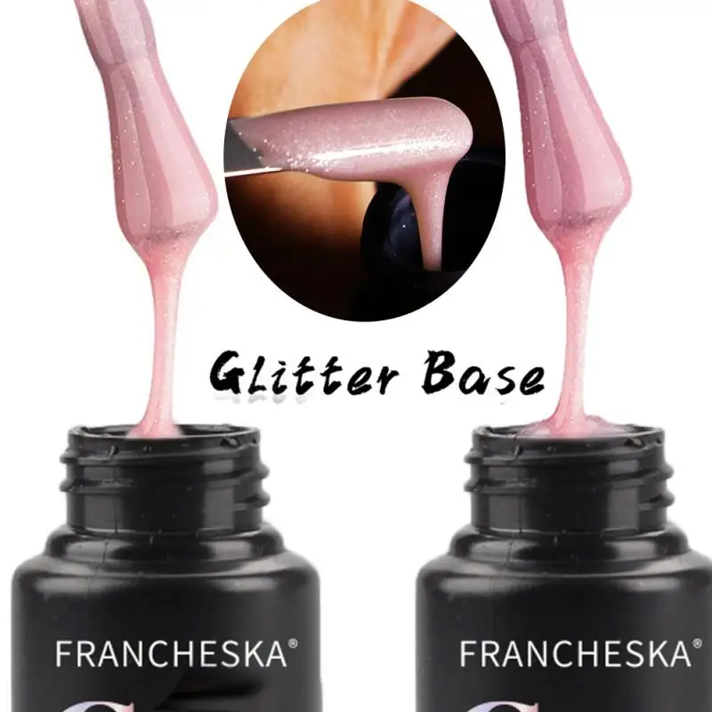 2 In1 30ml Nail Glitter Art Color Base Gel Camouflage Polish Shiny Top Coat Foundation Glue TSLM1 | Красота и здоровье