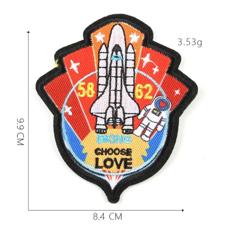 Планета Экспресс космическая тема Железная на вышитой одежде нашивки для одежды наклейки одежды аксессуары для одежды - Цвет: 30