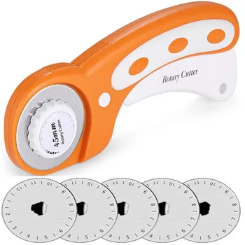 

LMDZ Rotary Cutter DIY Arts Crafts Cutting Cloth Tool Roller Wheel Round Knife Leather Paper Leather Craft Fabrics Accessories