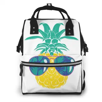 

Mummy Bag Summer Pineapple Nappy Backpack Large Capacity Stroller Bag Mom Baby Multi-function Waterproof Outdoor Diaper Bags