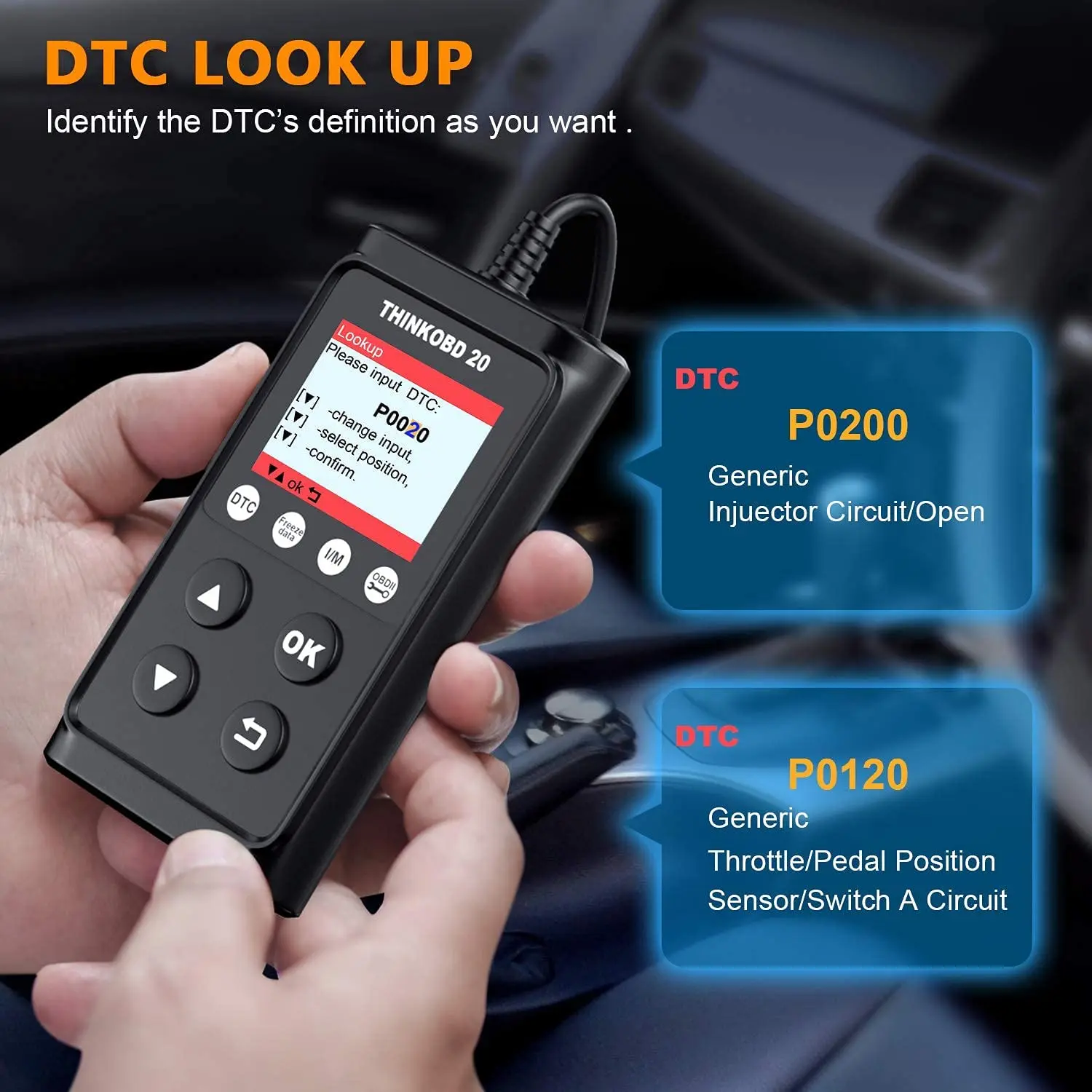 THINKCAR THINKOBD 20 OBD2 Automotive Scanner For Auto Engine Check Code Reader OBD 2 Car Diagnostics Tools Scanner PK ELM327 car inspection equipment