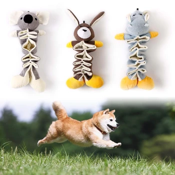 

3 Pcs Cute Animal Dolls Pet Grind Claws Plush Toys Dogs Food Leakage Hippo Koala