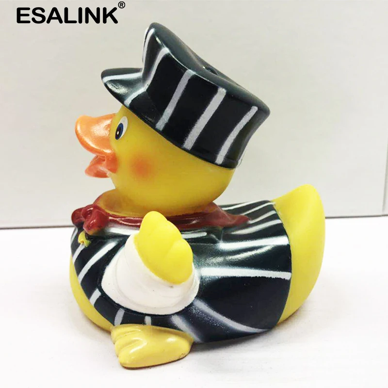 ESALINK 9 см Детские Игрушки для ванны ПВХ Резиновая Утка шапка игрушка детей