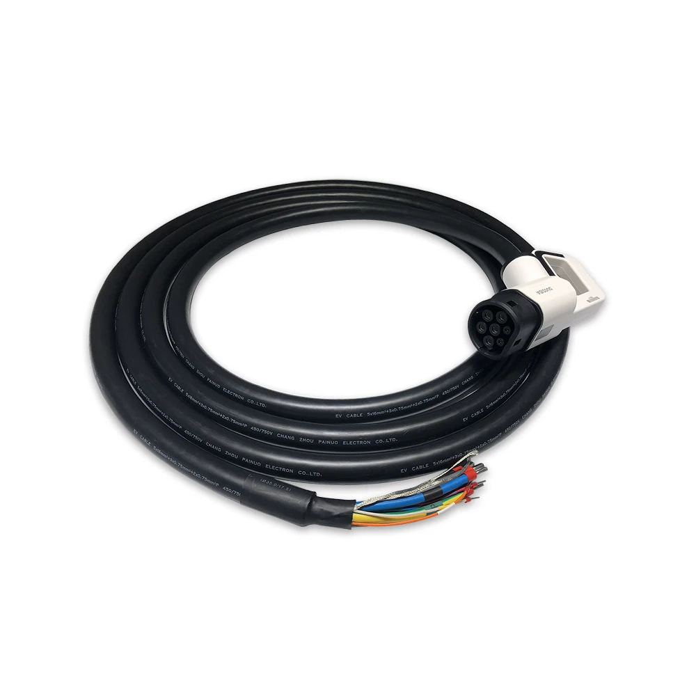

TUV 63A 400v 3 phase ev charging power cable 5*16mm for IEC62196-2 Type 2 ev plug