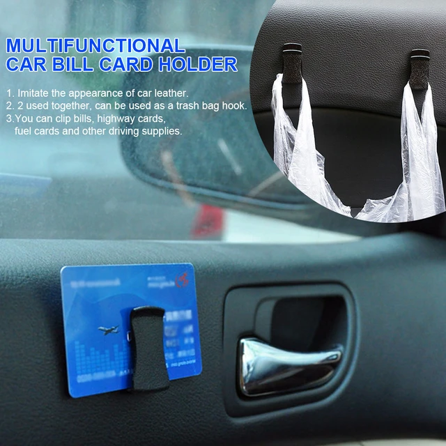 Multifunctional Self Adhesive Car Hook Bill Clip Card Glasses