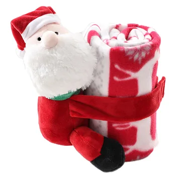 

Christmas Gift Santa Claus Lunch Break Baby Blanket Fleece Infant Swaddle Envelope Stroller Wrap Newborn Baby Bedding Blankets
