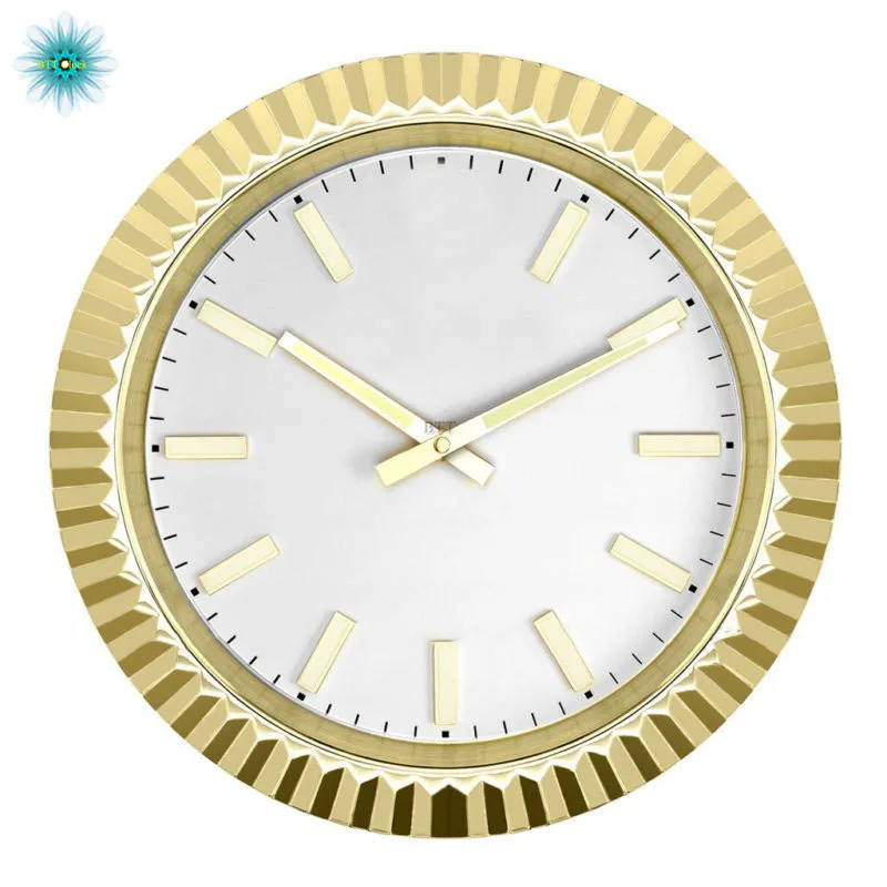 

GOLD DATEJUST RL68 WALL CLOCK Luxury Design Wall Clock Metal Art Watch Clock
