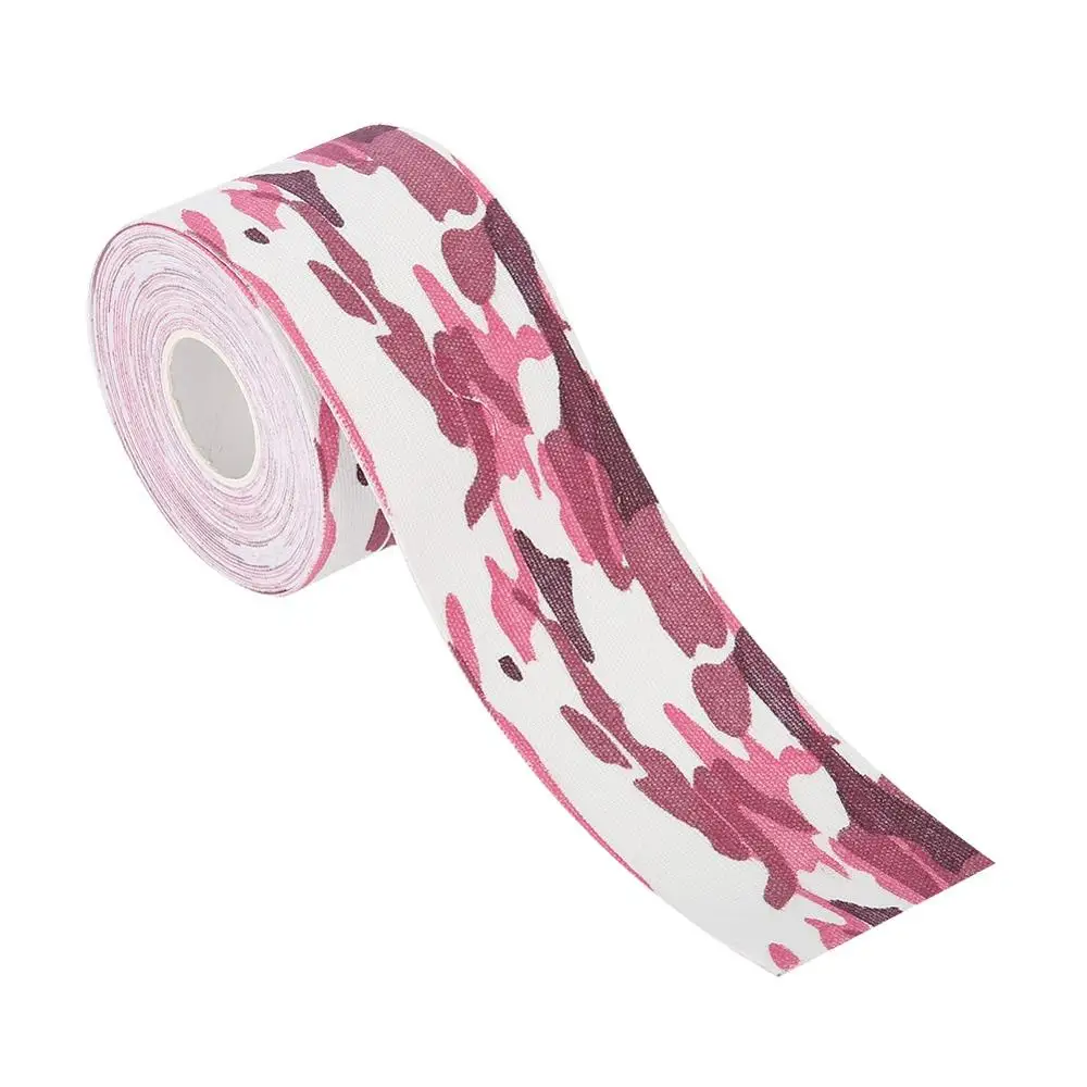 Pink Camouflage 5 м* 5 см кинезиологическая лента Атлетическая поддержка мышц Спорт физио терапевтическая лента медицинская клейкая фиксация боль стоп мышечные ленты - Цвет: Pink Camouflage