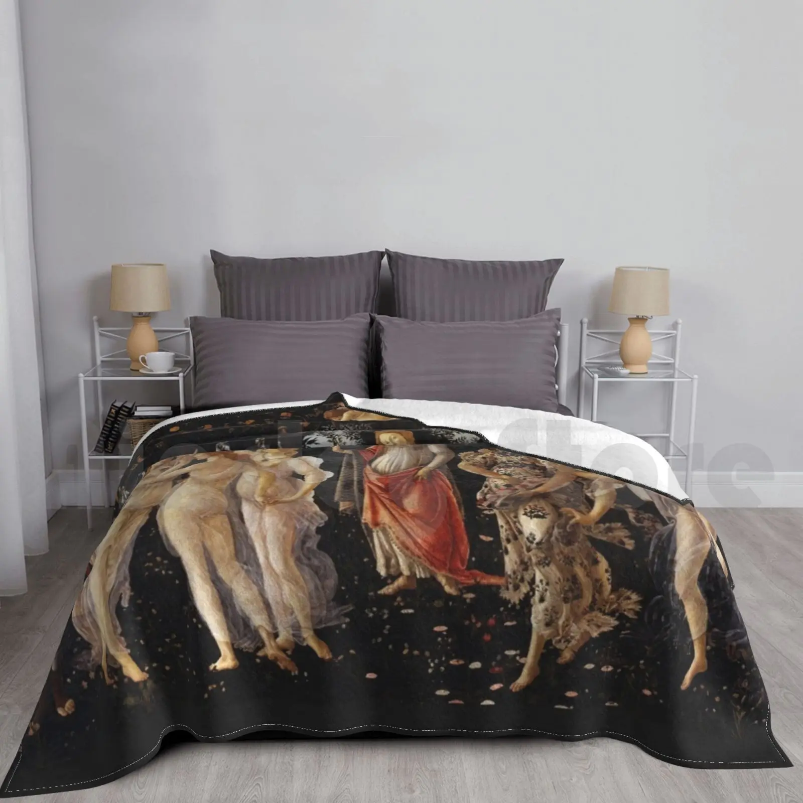 Botticelli, Coperta Primavera Per Divano Letto Viaggi Botticelli Boticelli Boticeli Primavera Rinascimentale