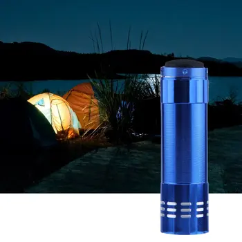 

Water-resistant Lightweight Super Solid 9 LED Mini Ultra Bright outdoor Torch Flashlights Torch Blue Aluminium for Camping