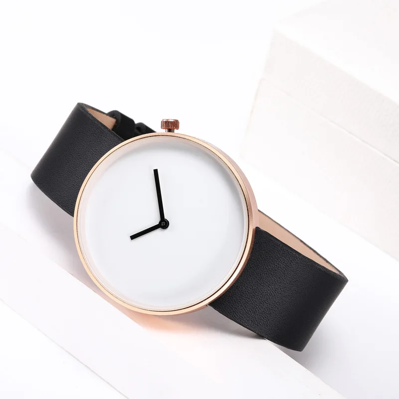 2022 Dating casual fashion minimalist quartz Vintage leather bracelet male watch female watch corelogio masculino reluple watch
