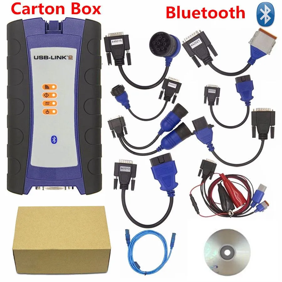 2 BT CARTON NEXIQed 2 125032 USB Link Truck Диагностика NEXIQed USB Link со всеми установщиками Nexiqed2 USB/Bluetooth дополнительный сканер Heavy Duty - Цвет: 2 BT CARTON