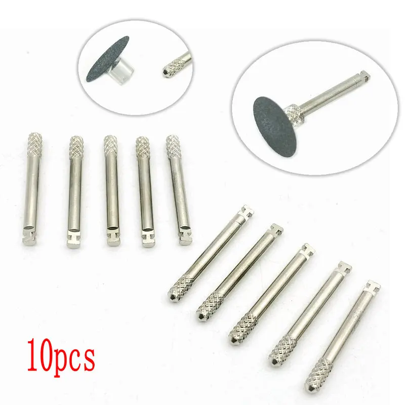 10pcs Dental Mandrel Dental Lab Disc Fit Ra Shank For Polishing Disk