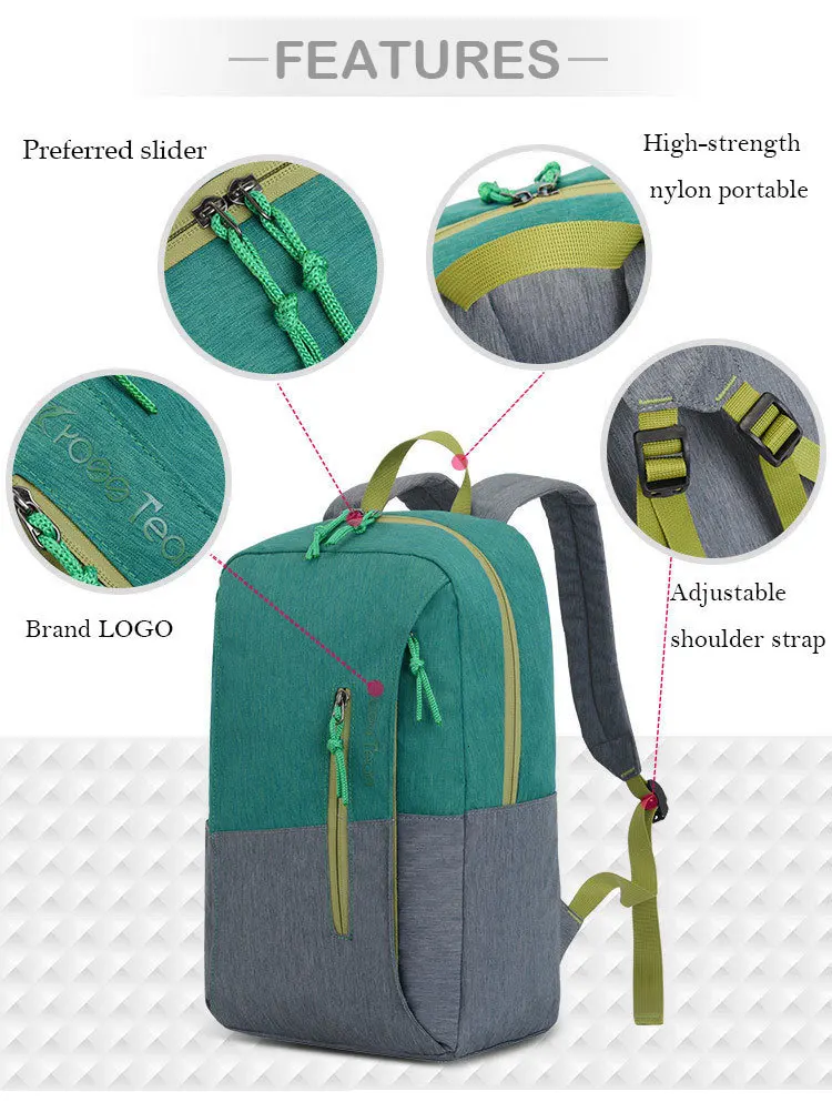 20л легкий походный рюкзак, водонепроницаемый рюкзак, красочный лоскутный рюкзак для женщин и мужчин, рюкзак для путешествий, спорта на открытом воздухе