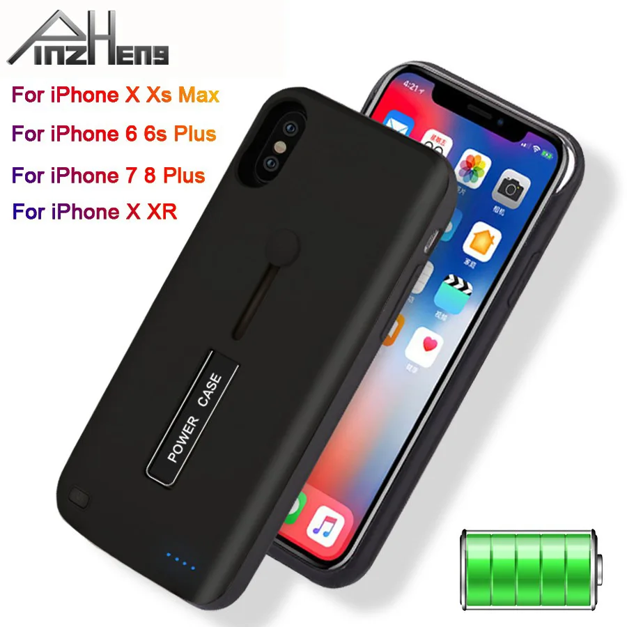 Чехол с зарядным устройством для iPhone 6 6s 7 8 Plus 3500 мАч/4000 мАч/5000 мАч чехол