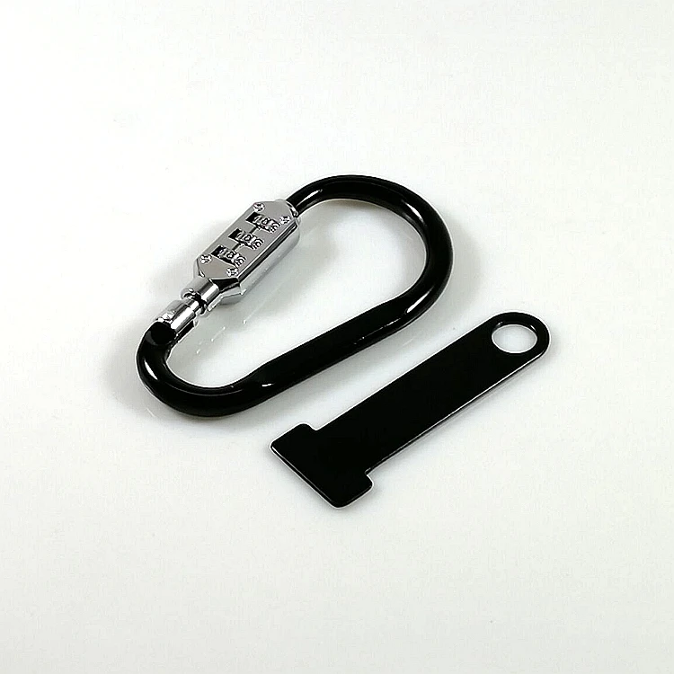 Bike Lock Fold Backpack Cycling Helmet Motorcycle Lock 3 Digit Combination Anti-theft Motorcycle Lock - Цвет: Черный